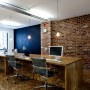 Commercial Creative Workspace Design | Blackboard paint & bricks | Interior Designers